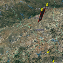 Una bola de fuego recorre el cielo de la capital cordobesa a 83.000 kilómetros por hora