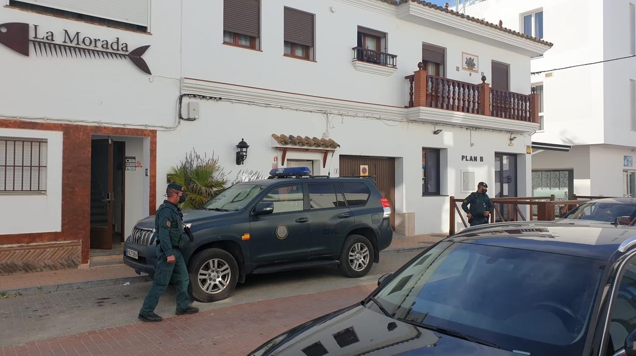 Agentes desplegados en Zahara en la operación que se desarrolla este miércoles