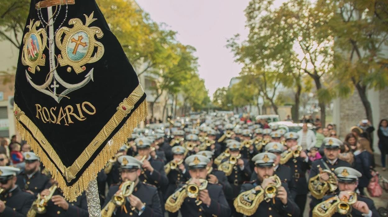 La banda Rosario de Cádiz presenta este viernes los actos por su XXV aniversario