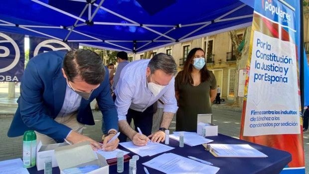 El PP inicia una recogida de firmas en Córdoba contra los indultos a los líderes independentistas