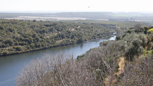 El río Bembézar junto a Hornachuelos