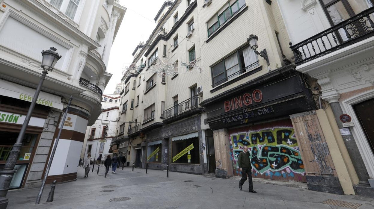 Fachada de la Casa Barrena en Duque de Hornachuelos que acogerá un nuevo hotel de 3 estrellas