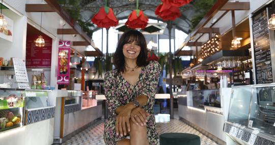 Eva Pedraza, en el Mercado Victoria de Córdoba