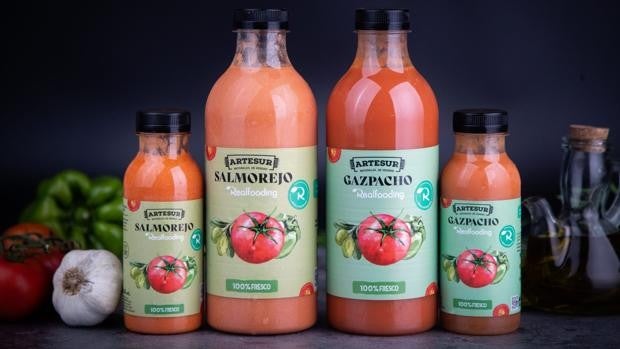 Artesur y Carlos Ríos lanzan desde Palma del Río el primer gazpacho y salmorejo 'realfooding'