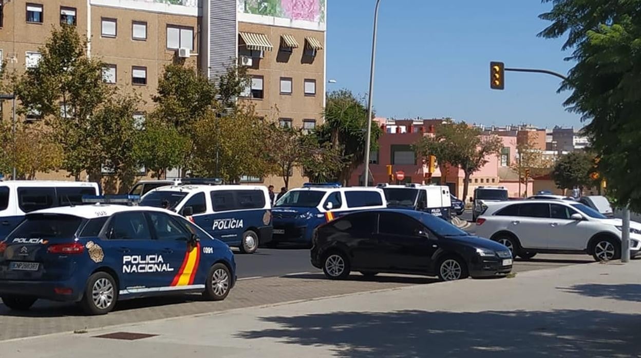 Un dispositivo de la Policía Nacional en Huelva