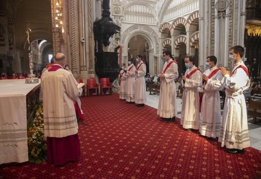 Los siete presbíteros han recibido hoy sus primeros destinos pastorales