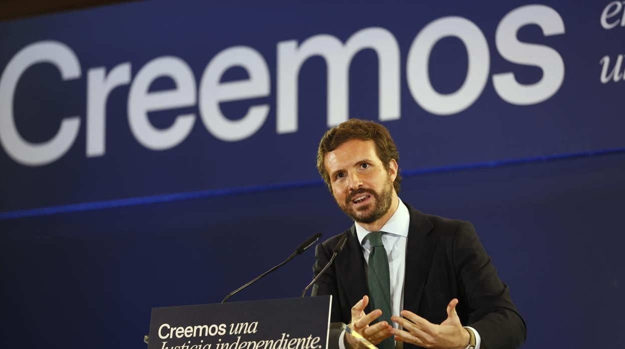 Casado, durante su intervención