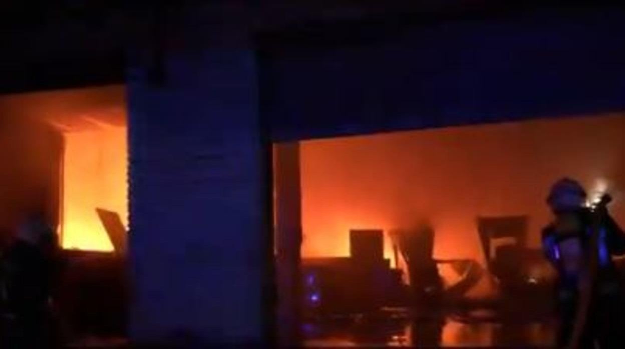 Captura del vídeo con la intervención de los Bomberos de Córdoba