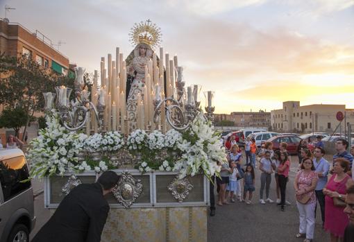 María Santísima de la O, en procesión extraordinaria el 8 de octubre de 2016