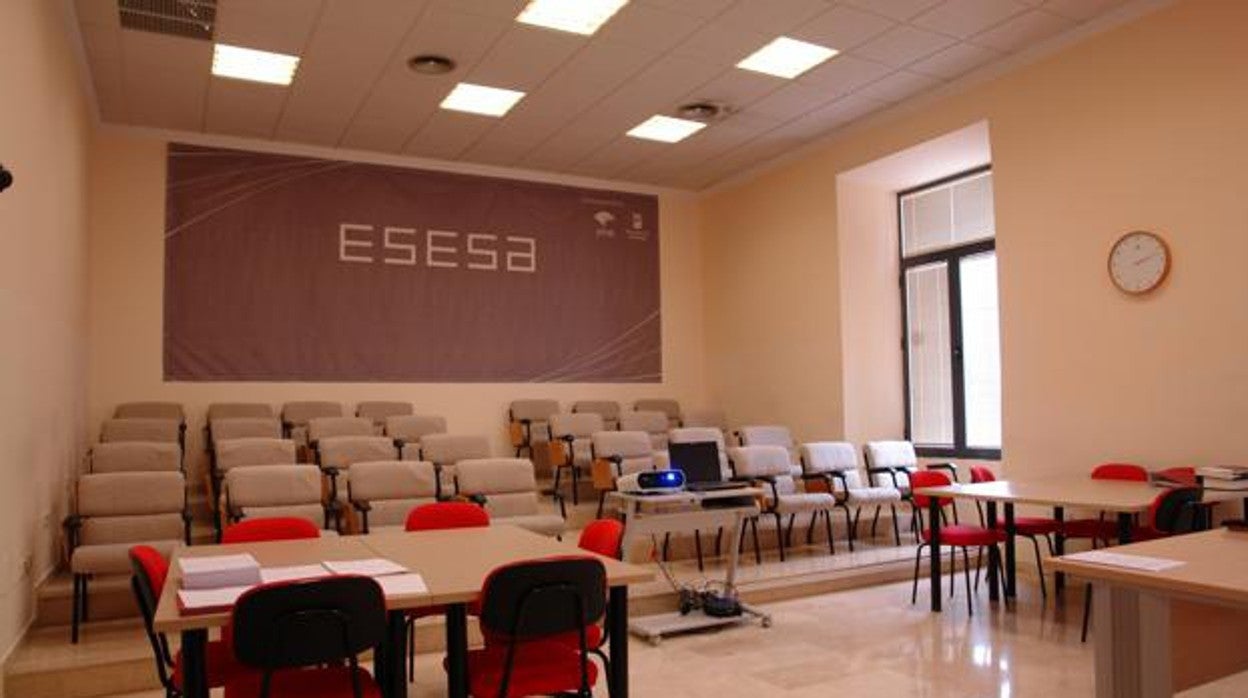 Una de las aulas de Esesa en Málaga