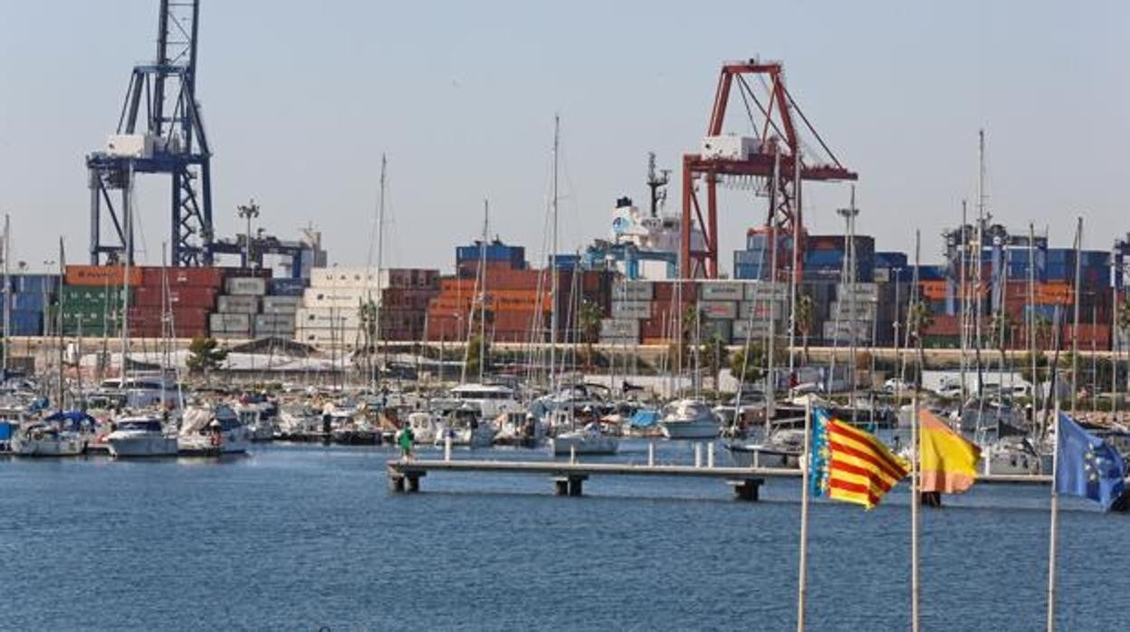 Imagen del puerto de Valencia