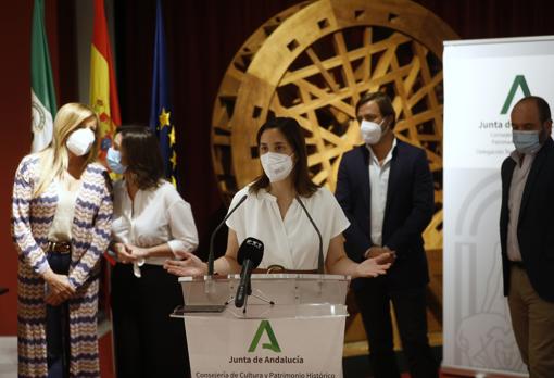 La delegada de Cultura, durante su intervención en la inauguración