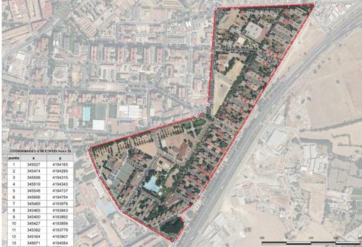 Infografía oficial de la zona en la que se instalarán los ascensores y las cubiertas