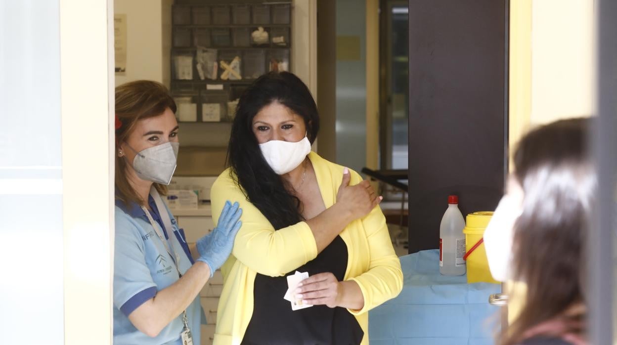 Vacunación Covid en el Centro de Salud Castilla del Pino de Córdoba