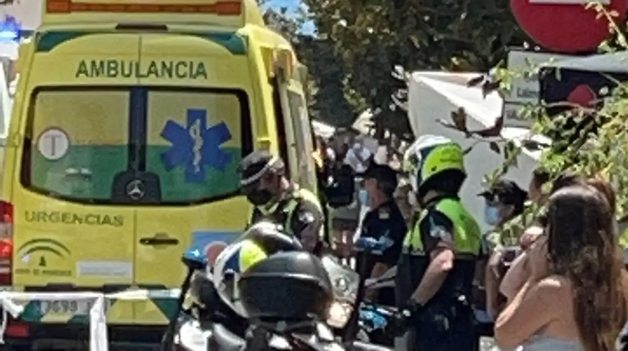Coche del accidente en Marbella
