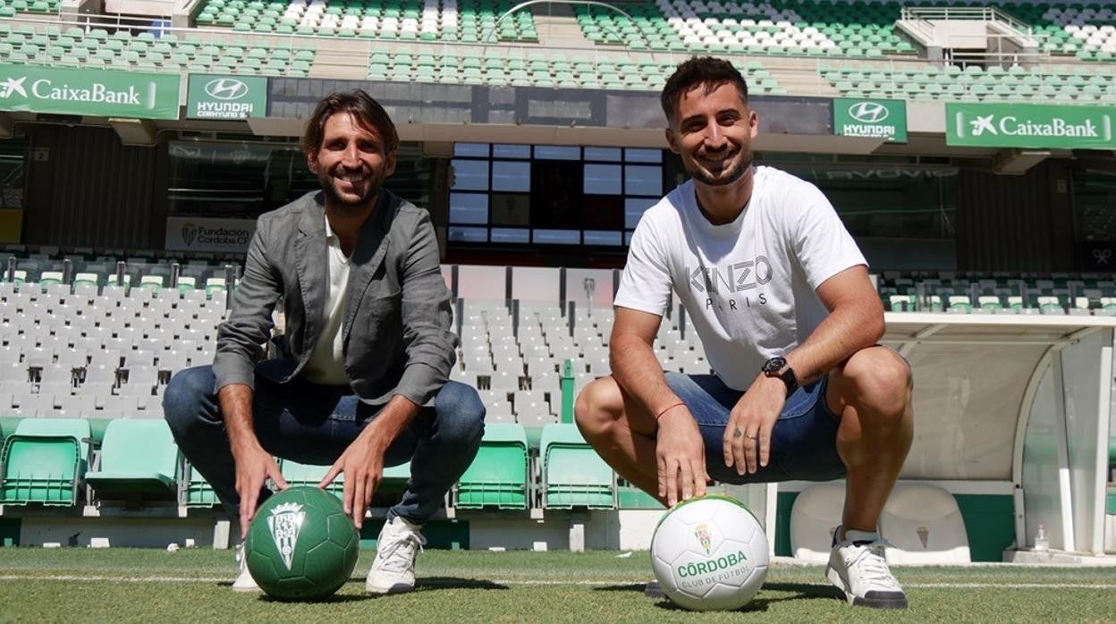 Álex Bernal y Omar Perdomo, presentados como jugadores del Córdoba