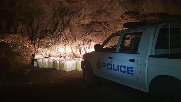 La Policía de Gibraltar descubre una narcogasolinera en un antiguo túnel militar