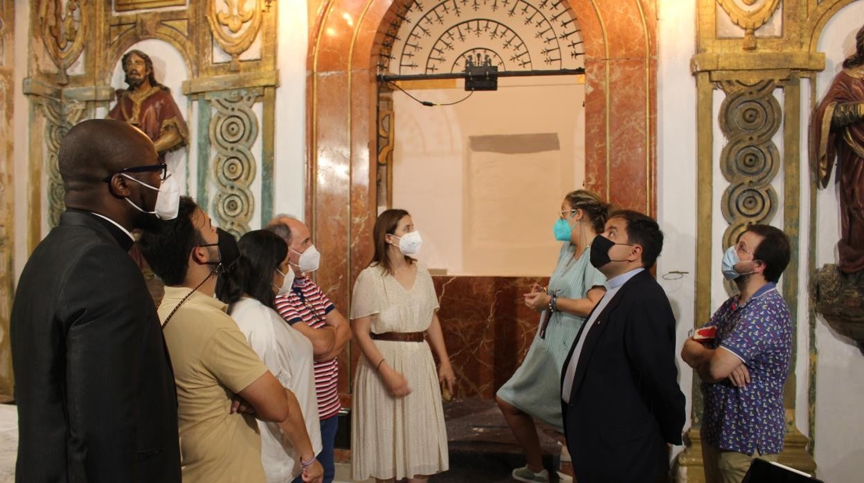 Visita de las autoridades a la iglesia del Soterraño