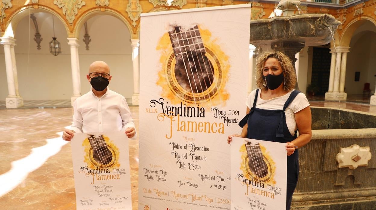 Presentación del cartel de la Vendimia Flamenca en el Patio Barroco de la Diputación de Córdoba