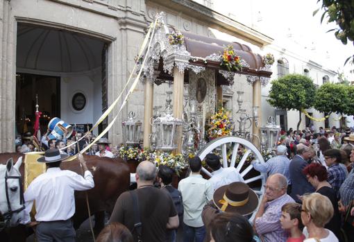 El Simpecado del Rocío de Córdoba, en la carreta