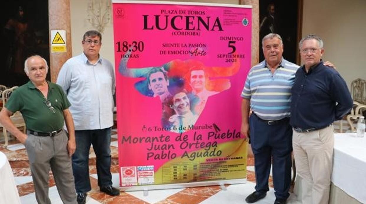 Presentación del cartel en Lucena el pasado mes de julio
