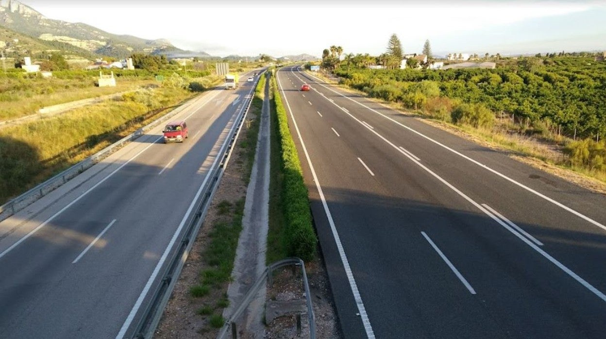 Autopista AP-7 a la altura de Benalmádena