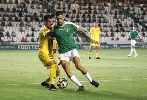 Julio Iglesias, en el partido ante el Extremadura