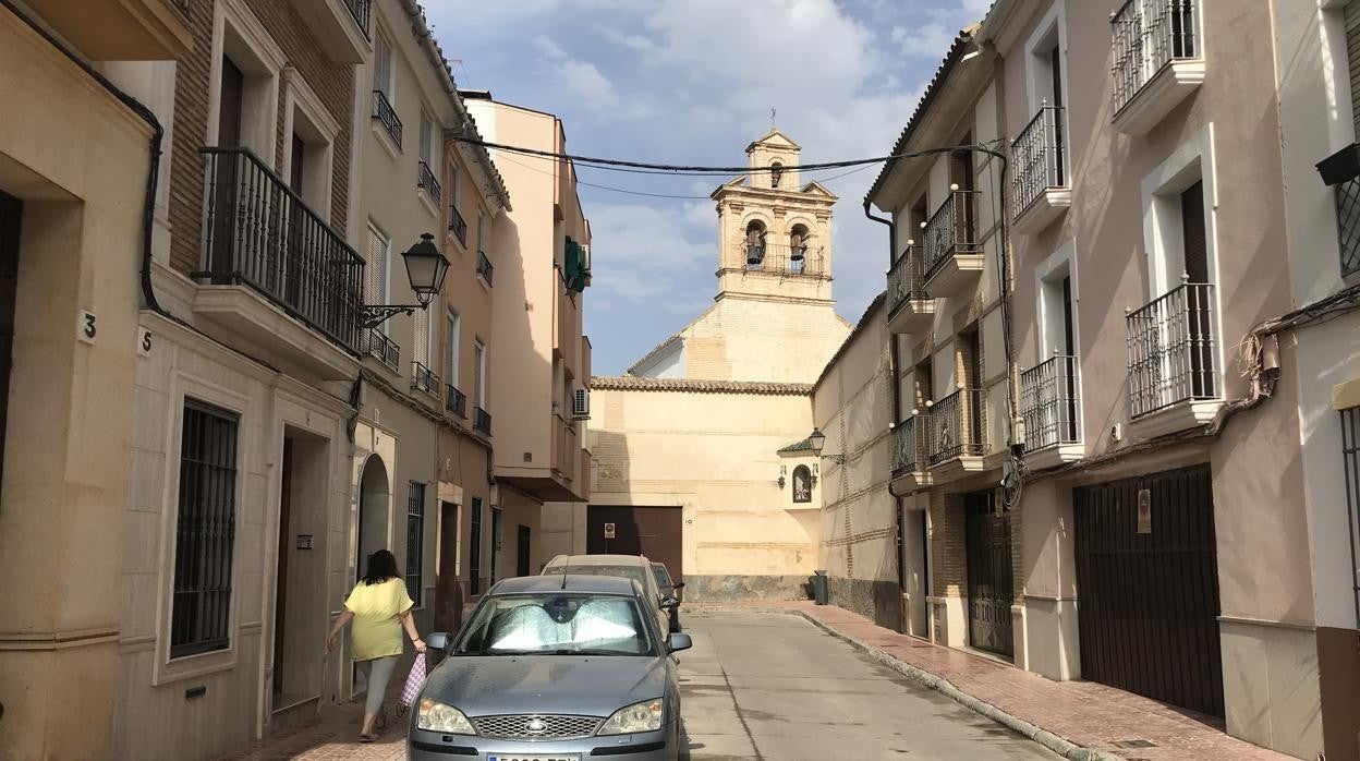 Calle Palacios, en el centro de Lucena