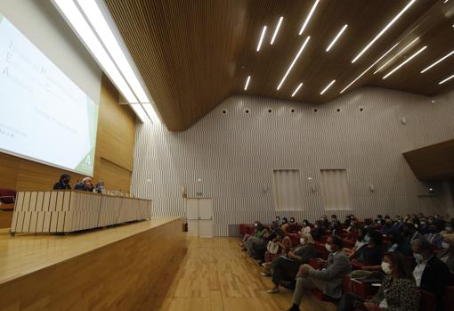 Un momento, hoy de la presentación de la Estrategia contra el Cáncer de la Junta