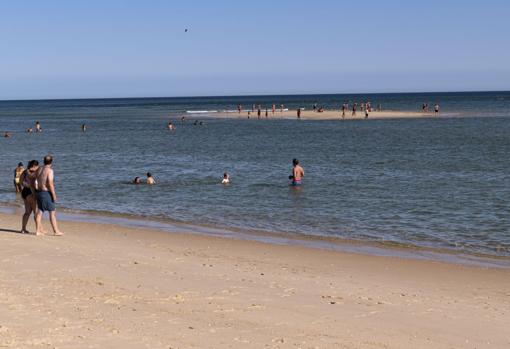 Playa de Fuseta en la desmbocadura de la ría Formosa