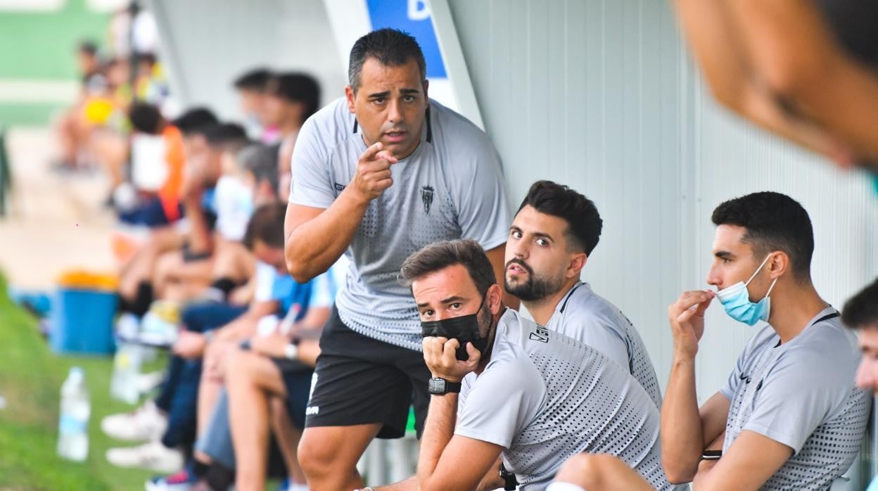 Germán Crespo, en el partido ante el Pozoblanco