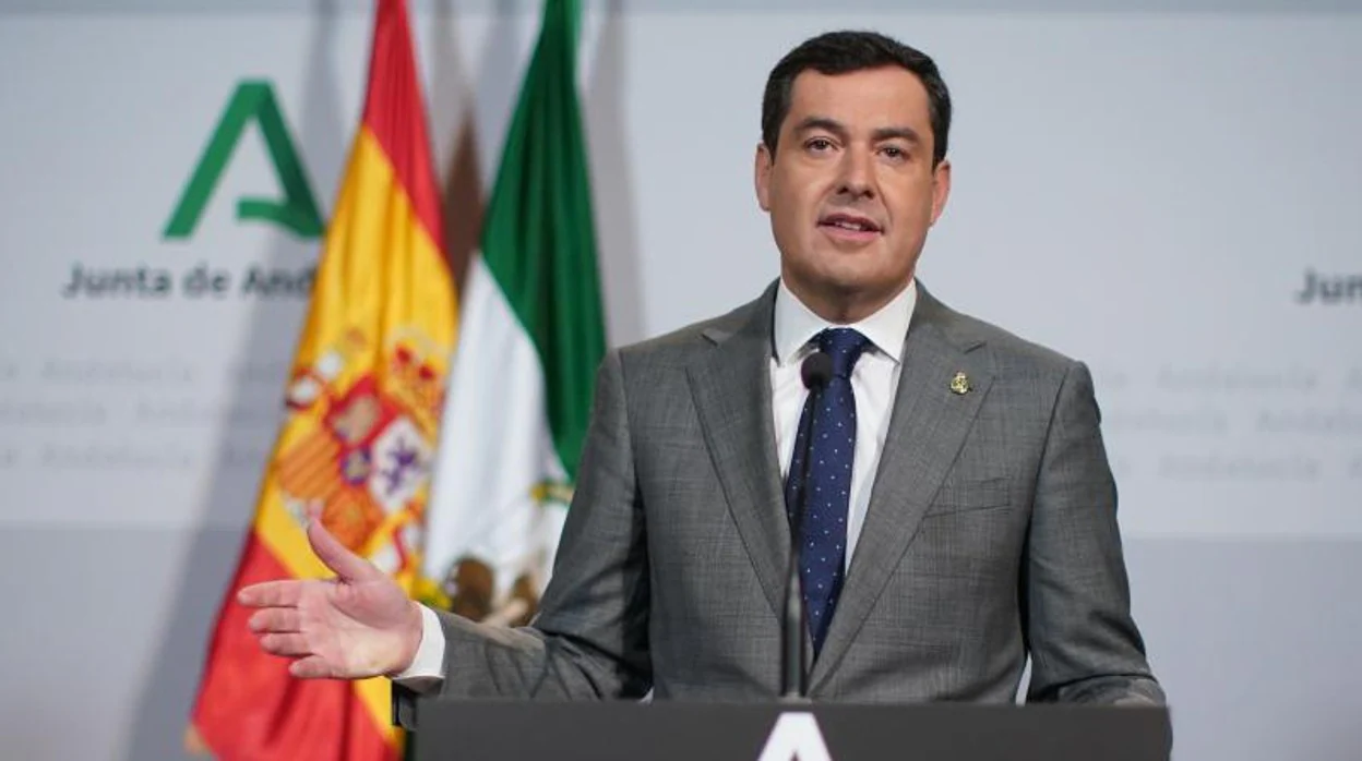 Moreno tras una conferencia telemática de presidentes en 2020