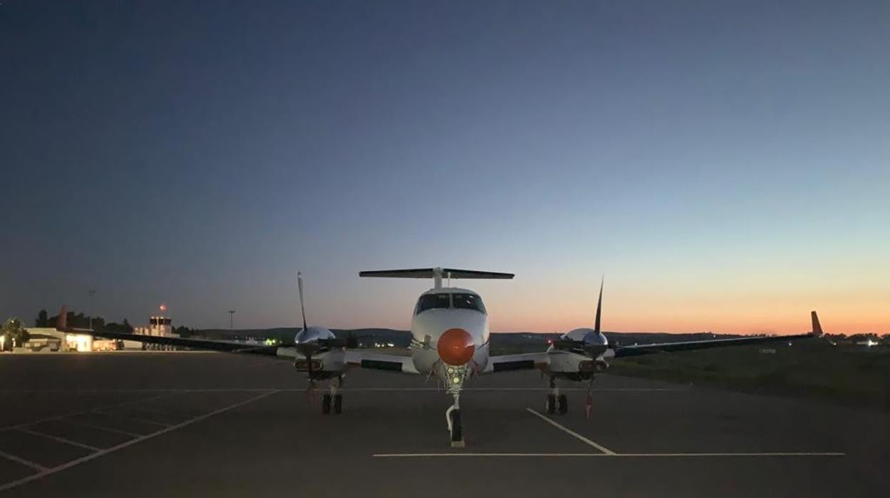 Avioneta laboratorio de AENA en Córdoba