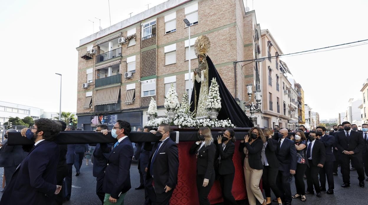 Rosario de la Soledad el pasado domingo