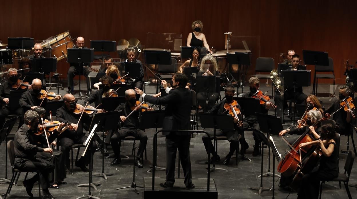 Un momento, ayer del concierto de la Orquesta en el Gran Teatro de Córdoba