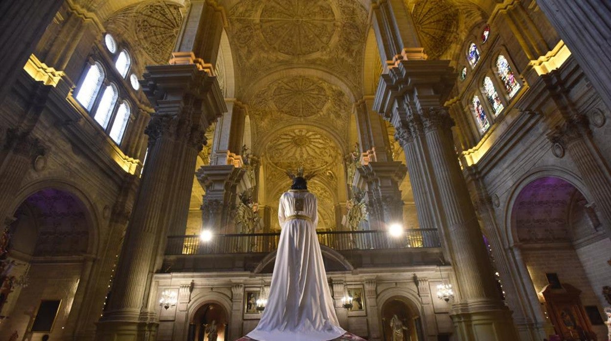 La imagen de Jesús Cautivo en el trascoro de la Catedral