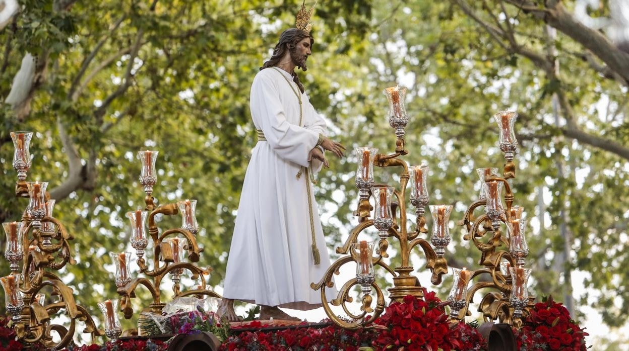 Nuestro Padre Jesús de la Bondad, durante su procesión del 6 de abril de 2019