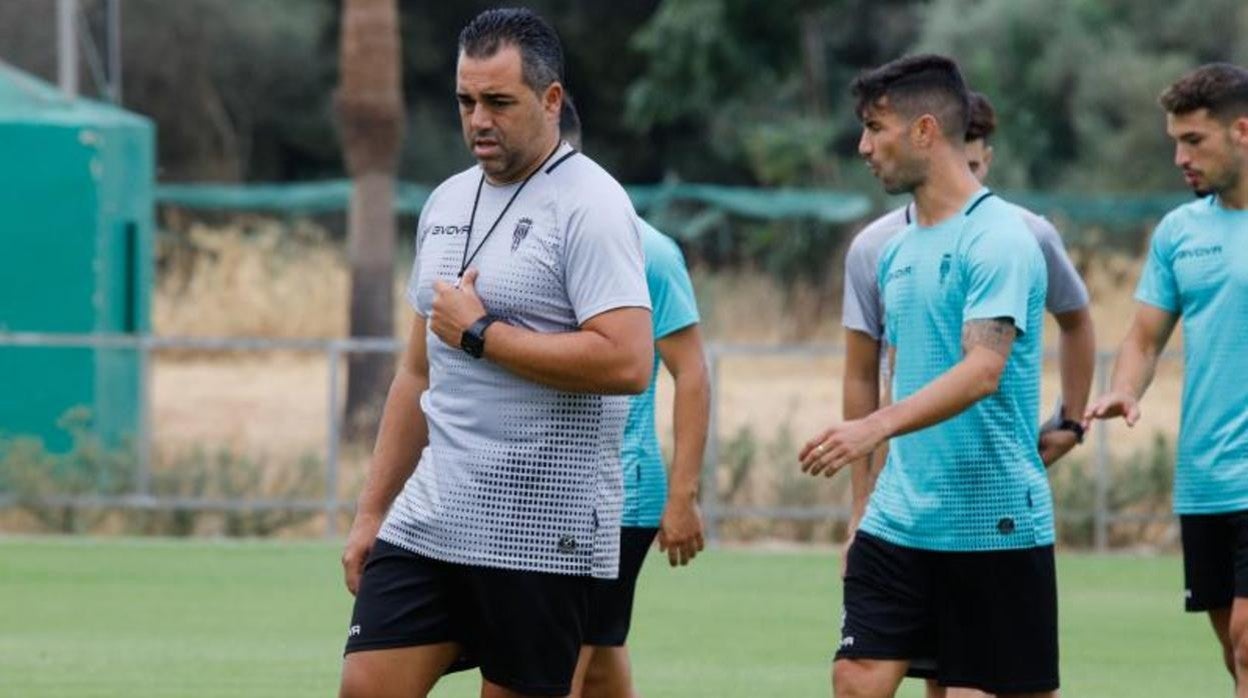 Germán Crespo, durante un entrenamiento