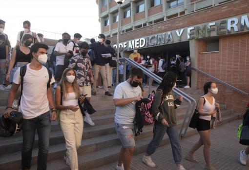 Estudiantes en la prueba de acceso a la Universidad en Córdoba el pasado mes de julio