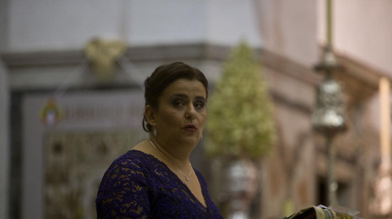 Antonia Martínez Novas en el pregón a la Patrona en 2016