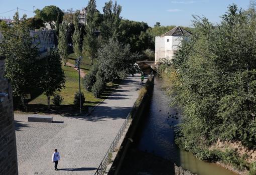 Molino de San Antonio, en la orilla izquieda, uno de los mejor conservados