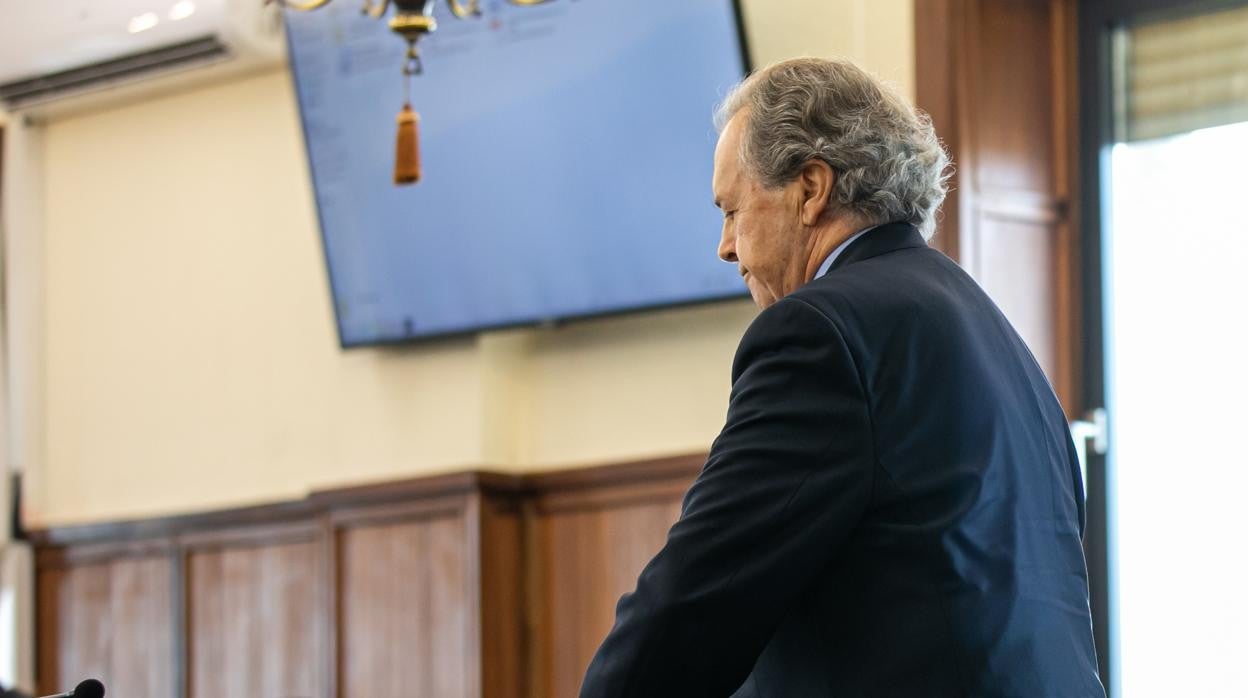 Tomás Pérez-Sauquillo, durante el primer juicio de Invercaria