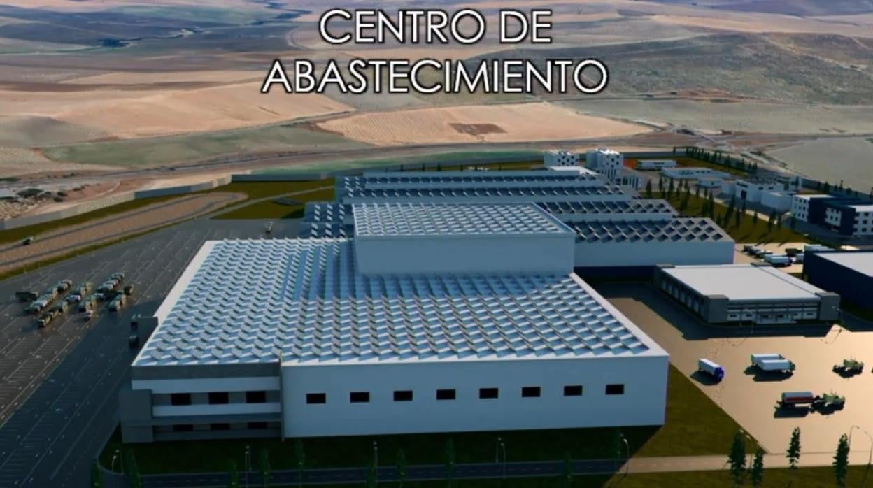 Imagen del centro de abastecimiento, uno de los grandes equipamientos de la futura Base Logística