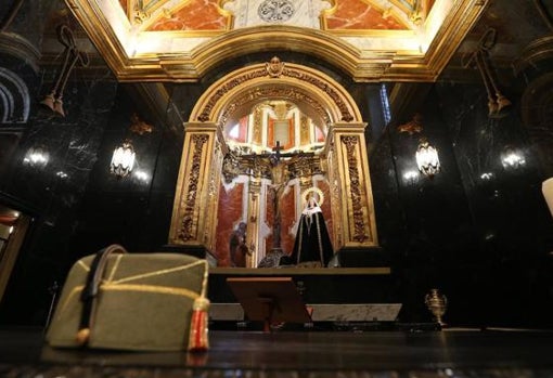 Estado actual de la capilla en la parroquia de Santo Domingo