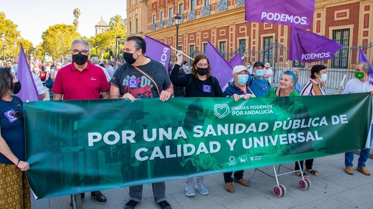 Manfestacion esta mañana en Sevilla