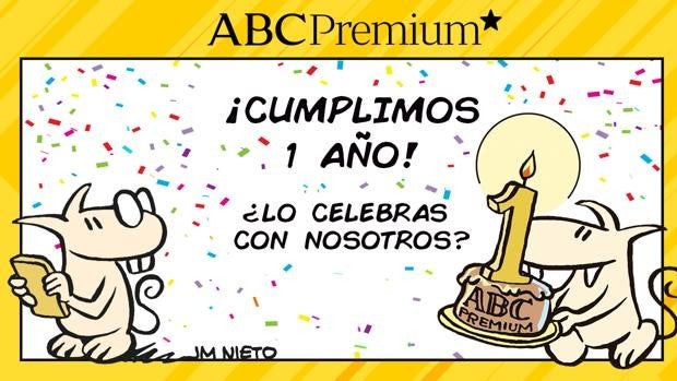 Celebra el primer aniversario de ABC Premium y suscríbete 4 meses por un euro