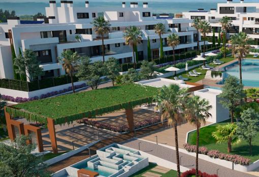 Infografía de 'Oasis Homes' de Neinor