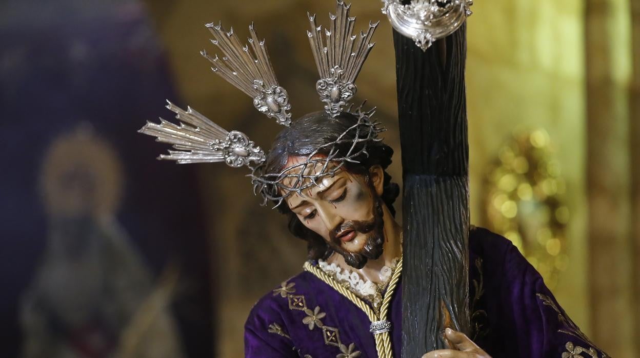 Nuestro Padre Jesús del Calvario, en la veneración de marzo de 2021