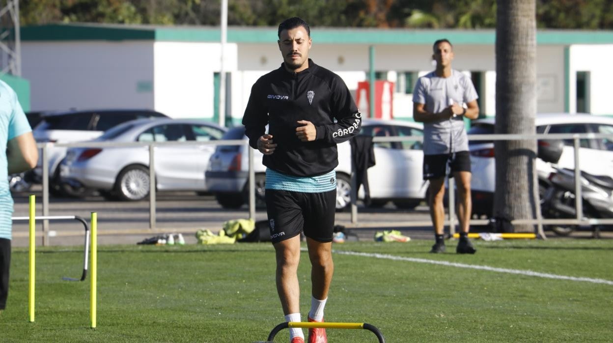 Alejandro Viedma, en un entrenamiento en la Ciudad Deportiva