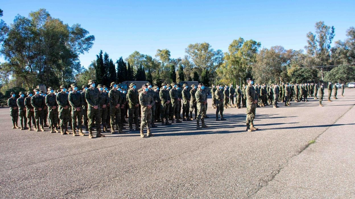 Acto de recepción de los nuevos soldados de la Brigada X